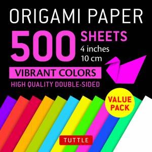 Origami Paper 500 Sheets Vibrant Colors by Various