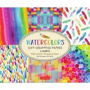 Watercolors Gift Wrapping Papers by Various