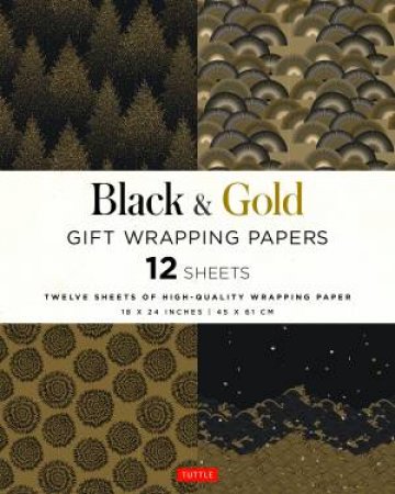 Black And Gold Gift Wrapping Papers by Various