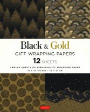 Black And Gold Gift Wrapping Papers