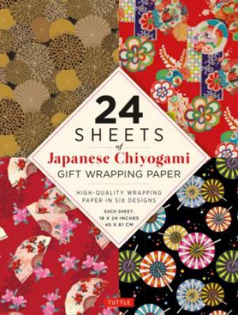 24 Sheets Of Chiyogami Patterns Gift Wrapping Paper by Various