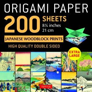 Origami Paper Japanese Woodblock 200 Sheets by Various