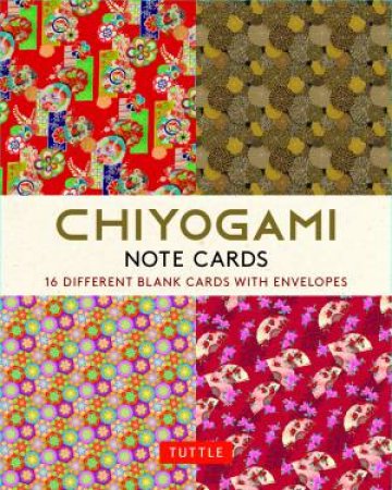 Chiyogami Japanese, 16 Note Cards by Various