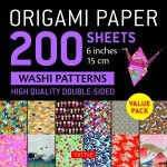 Origami Paper 200 sheets Washi Patterns 6 15 cm