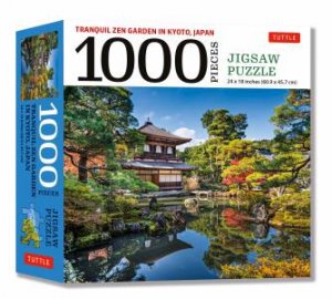 Tranquil Zen Garden In Kyoto Japan- 1000 Piece Jigsaw Puzzle by Various