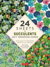 24 Sheets Of Succulents Gift Wrapping Paper