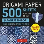 Origami Paper 500 Sheets Japanese Shibori 10cm