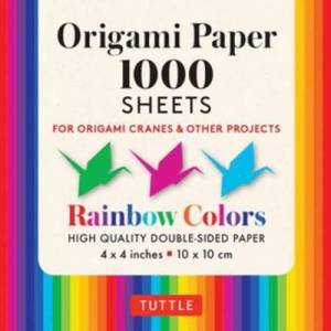 Origami Paper 100 Sheets Rainbow Colors by Various