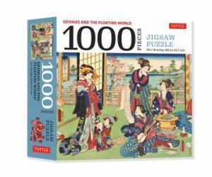 A Geishas And The Floating World - 1000 Piece Jigsaw Puzzle by Toyohara Kunichika