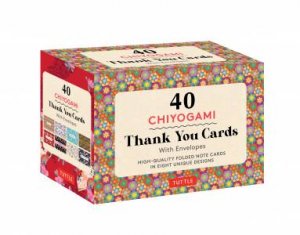 Chiyogami Designs 40 Thank You Cards With Envelopes by Various