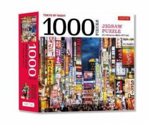 Tokyo By Night Photo 1000 Piece Jigsaw Puzzle by Various