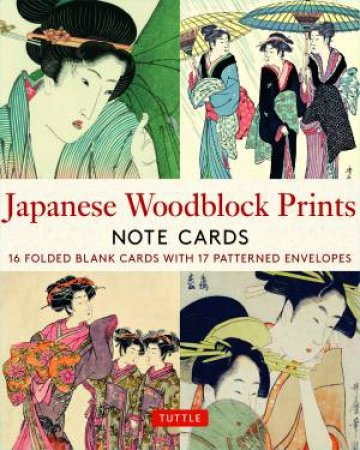 Japanese Woodblock Prints, 16 Note Cards by Various