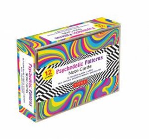 Psychedelic Patterns Note Cards - 12 Cards by Various