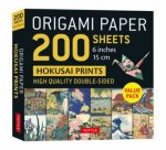 Origami Paper 200 Sheets Hokusai Prints 15cm