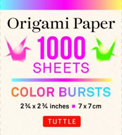 Origami Paper Color Bursts 1,000 Sheets by Various