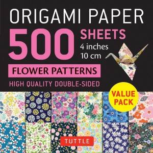 Origami Paper 500 Sheets Flower Patterns by Tuttle Studio