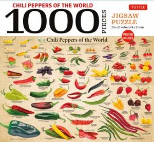 Chili Peppers of the World — 1000 Piece Jigsaw Puzzle by Tuttle Studio