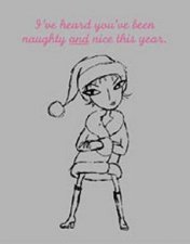 Bad Girls Holiday Notecards Naughty And Nice