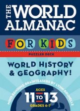 World Almanac for Kids Puzzler Deck World History  Geograp hy Ages 1113