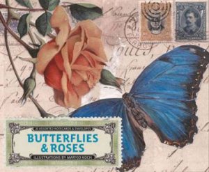 Butterflies and Roses Deluxe Notecards by Maryjo Koch