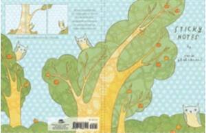 Orchard Owls Sticky Notes by Susie Ghahremani