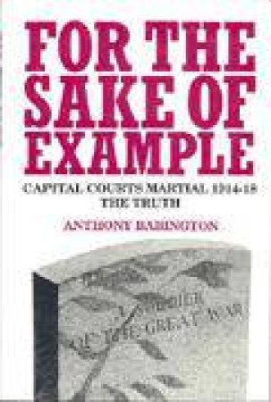 For the Sake of Example by BABINGTON ANTHONY