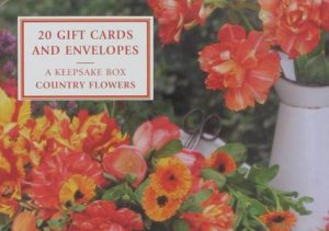 Tin Box: Country Flowers - 20 Gift Cards & Envelopes by Unknown