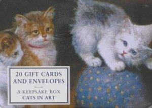 Tin Box: Cats In Art - 20 Gift Cards & Envelopes by Unknown