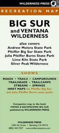 Wilderness Press Recreation Map: Big Sur And Ventana Wilderness by Wilderness Press