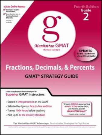 Fractions, Decimals, & Percents: GMAT Strategy Guide by Manhattan GMAT Prep 