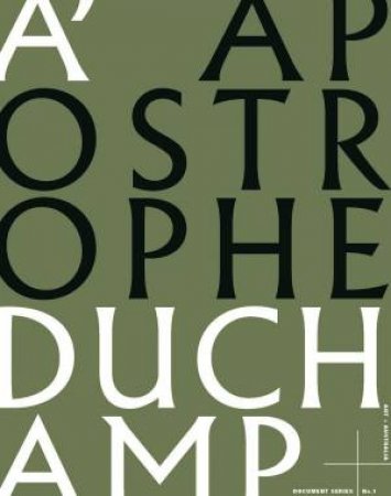 Apostrophe Duchamp by Edward Colless