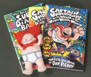 Captain Underpants Extra-Crunchy Fun Pack - Books & Toy by Dav Pilkey