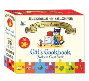 Cat's Cookbook Book and Giant Puzzle Gift Set by Julia Donaldson & Axel Scheffler