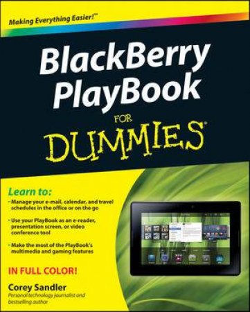 Blackberry Playbook for Dummies by Corey Sandler