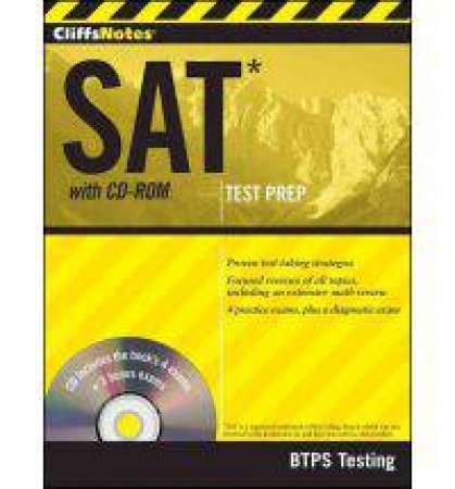 CliffsNotes SAT with CD-ROM by BTPS TESTING