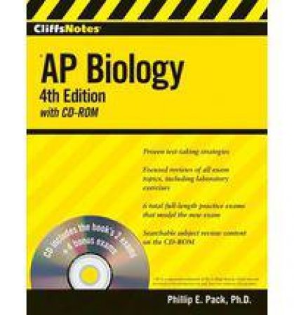 CliffsNotes AP Biology with CD-ROM: Fourth Edition by PACK PHILLIP E.