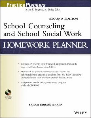 School Counseling and School Social Work Homework Planner (Second Edition) by Sarah Edison Knapp