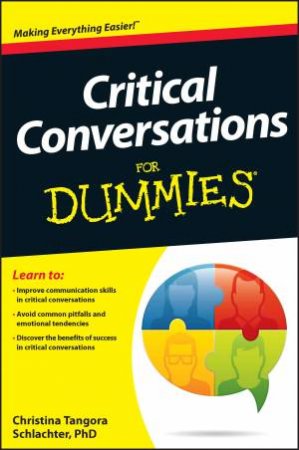 Critical Conversations for Dummies by Christina Tangora Schlachter