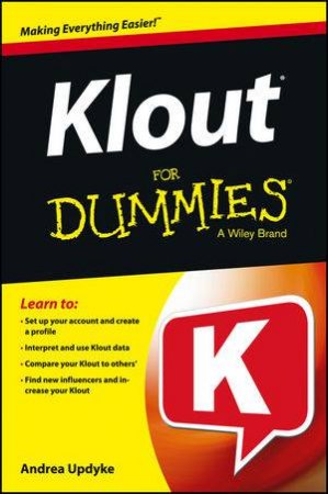 Klout for Dummies by Andrea Updyke