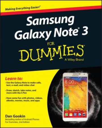 Samsung Galaxy Note 3 for Dummies by Dan Gookin