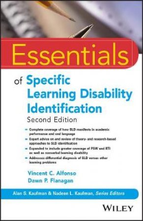 Essentials Of Specific Learning Disability Identification 2nd Edition by Dawn P. Flanagan & Vincent C. Alfonso