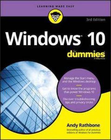 Windows 10 For Dummies 3rd Ed by Rathbone