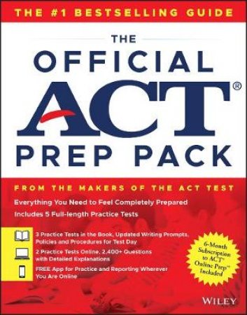 The Official Act Prep Pack with 5 Full Practice Tests (3 in Official Act Prep Guide + 2 Online) by Act