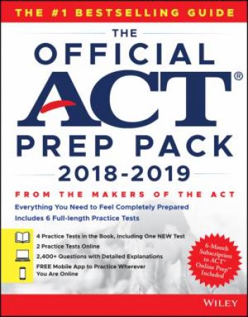 The Official Act Prep Pack With 6 Full Practice Tests (4 In Official Act Prep Guide + 2 Online) by Various