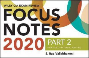 Wiley CIA Exam Review 2020 Focus Notes, Part 2 by S. Rao Vallabhaneni