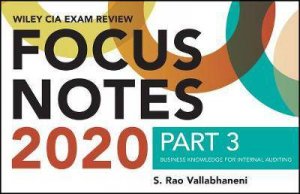 Wiley CIA Exam Review 2020 Focus Notes, Part 3 by S. Rao Vallabhaneni