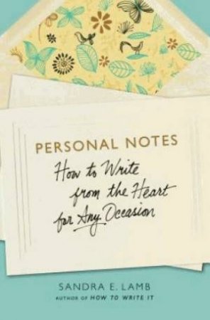 Personal Notes by Sandra E. Lamb