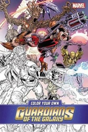 Colour Your Own Guardians Of The Galaxy by Comics Marvel