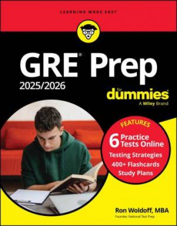 GRE Prep 2025/2026 For Dummies by Ron Woldoff