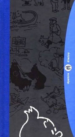 Large Tintin Address Book - Black & White by Herge